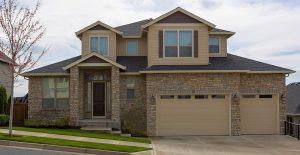 stone facade on house